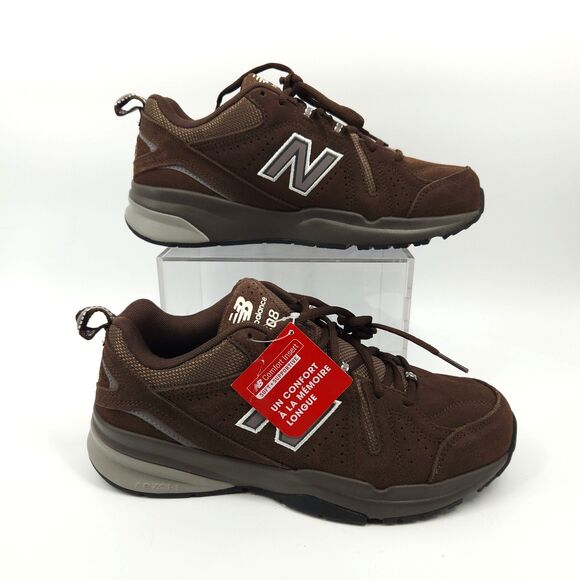 New Balance 608 Brown Suede Training Shoes Mens Size 8 MX608UB5 ABZORB main image 6